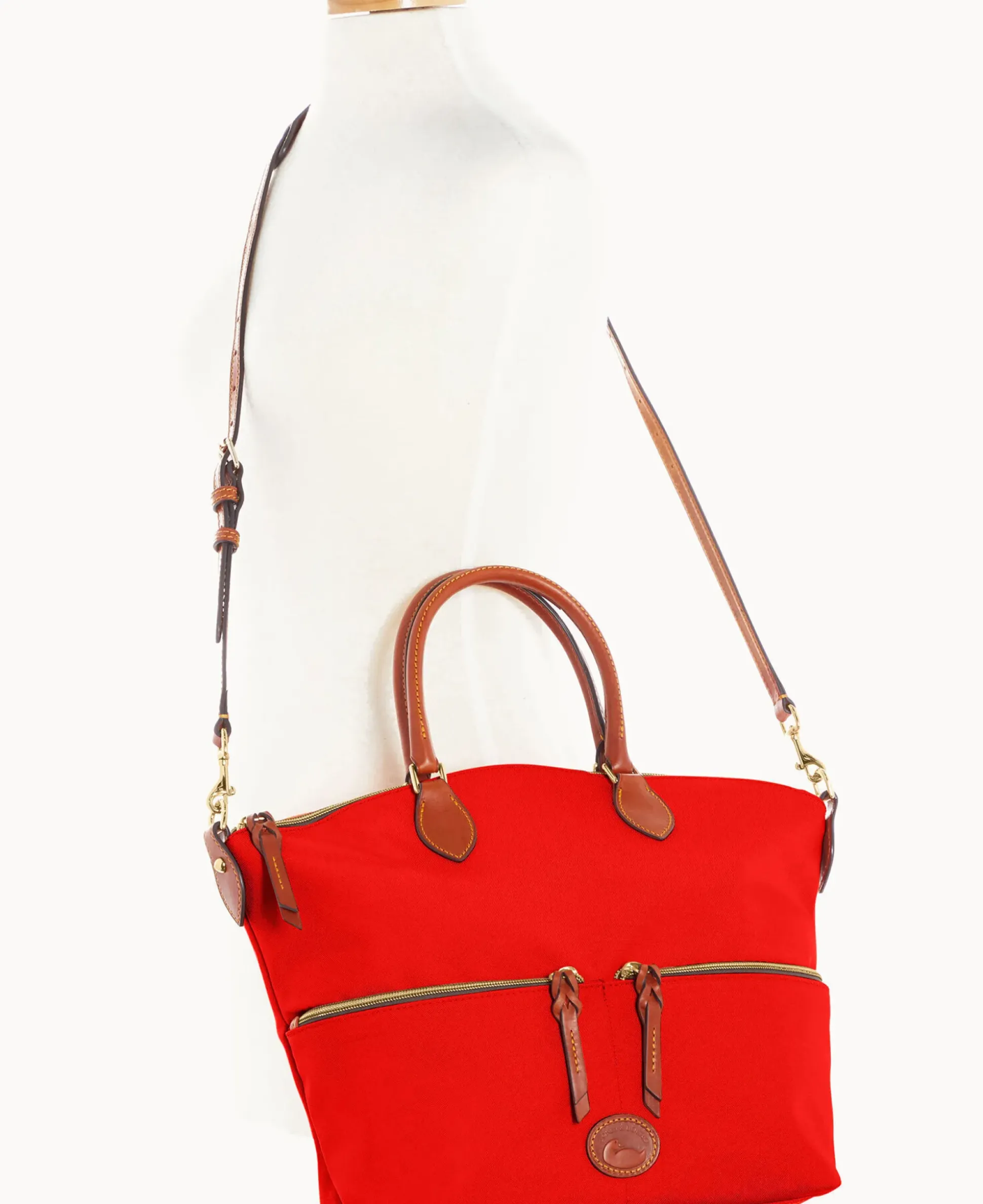 Nylon Large Pocket Satchel