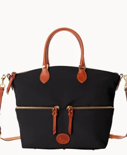 Nylon Large Pocket Satchel