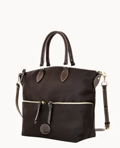 Nylon Large Pocket Satchel