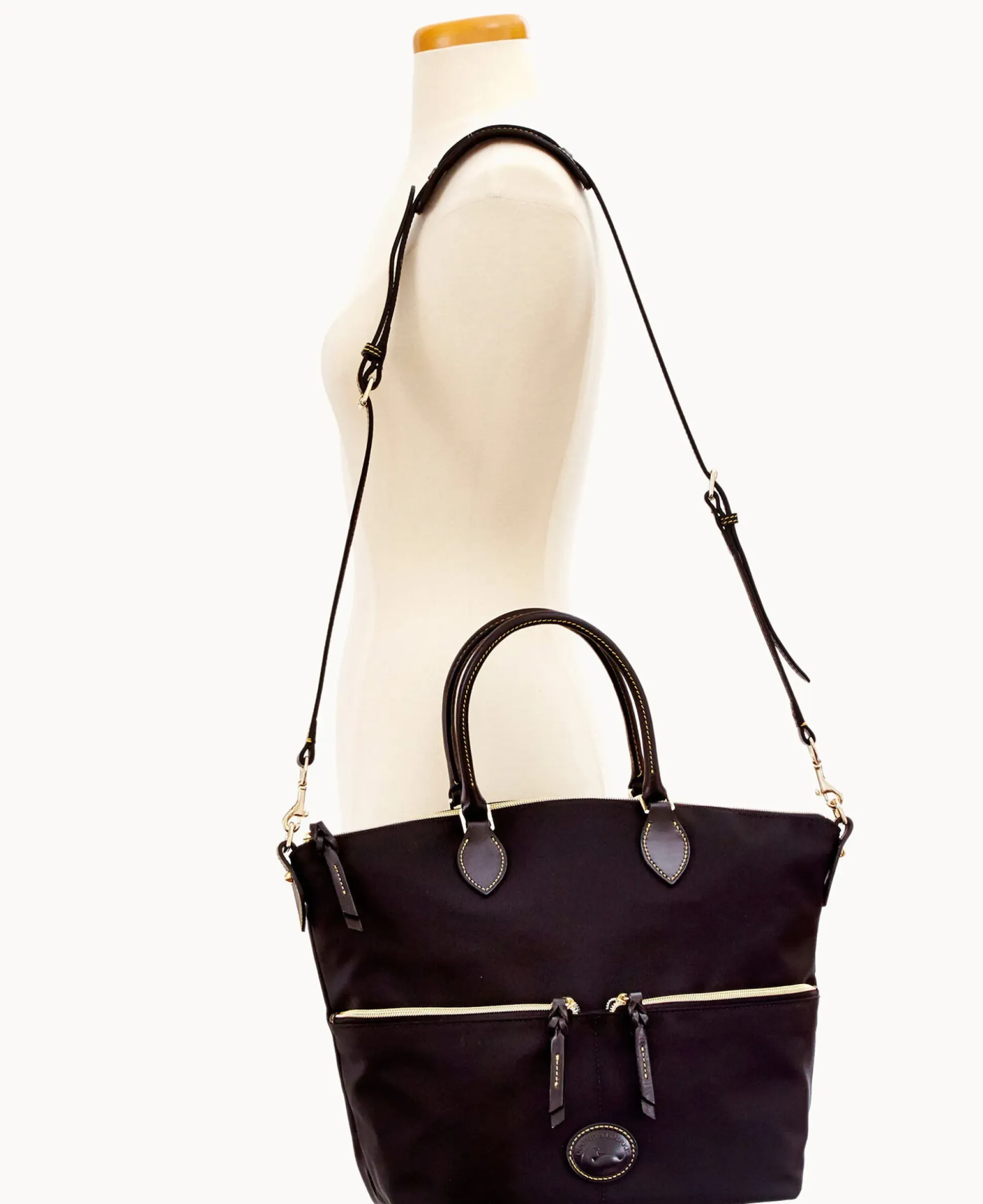 Nylon Large Pocket Satchel