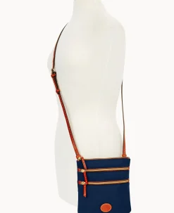 Nylon North South Triple Zip