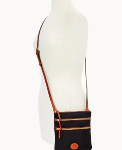 Nylon North South Triple Zip