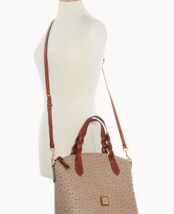 Ostrich Celeste Satchel