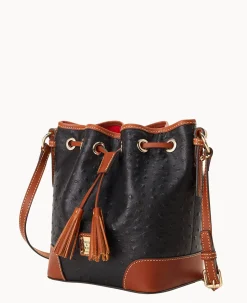 Ostrich Crossbody Drawstring