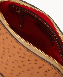 Ostrich Domed Crossbody