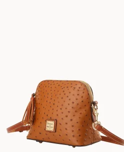 Ostrich Domed Crossbody