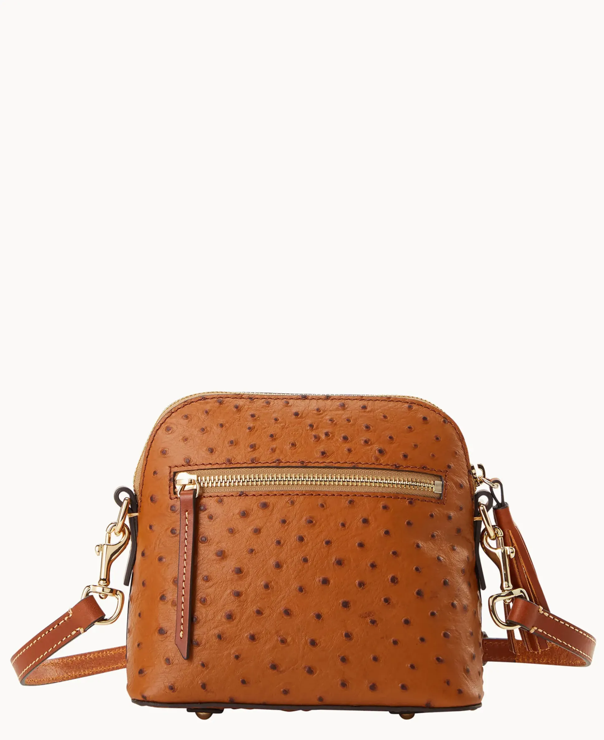 Ostrich Domed Crossbody