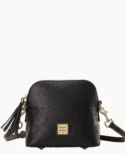 Ostrich Domed Crossbody