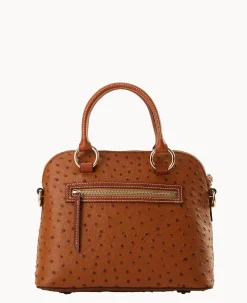 Ostrich Domed Satchel