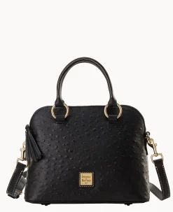 Ostrich Domed Satchel