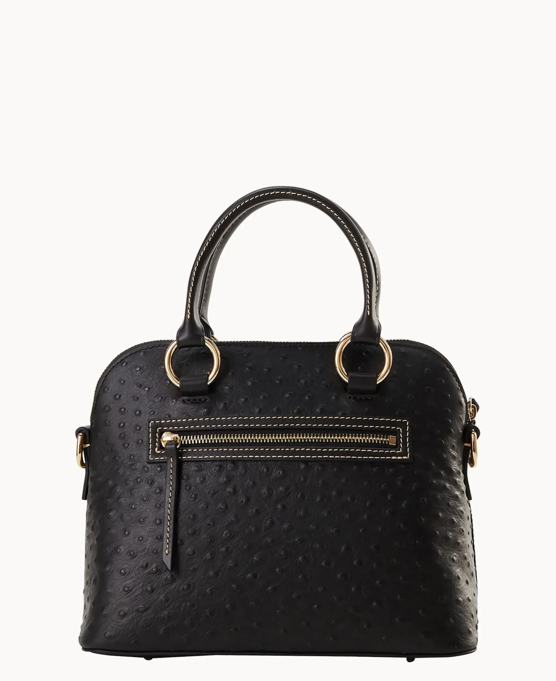 Ostrich Domed Satchel