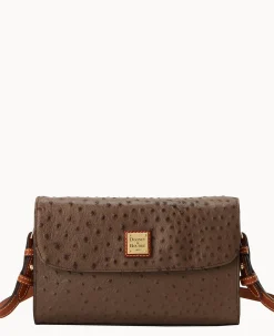 Ostrich Lacey Clutch