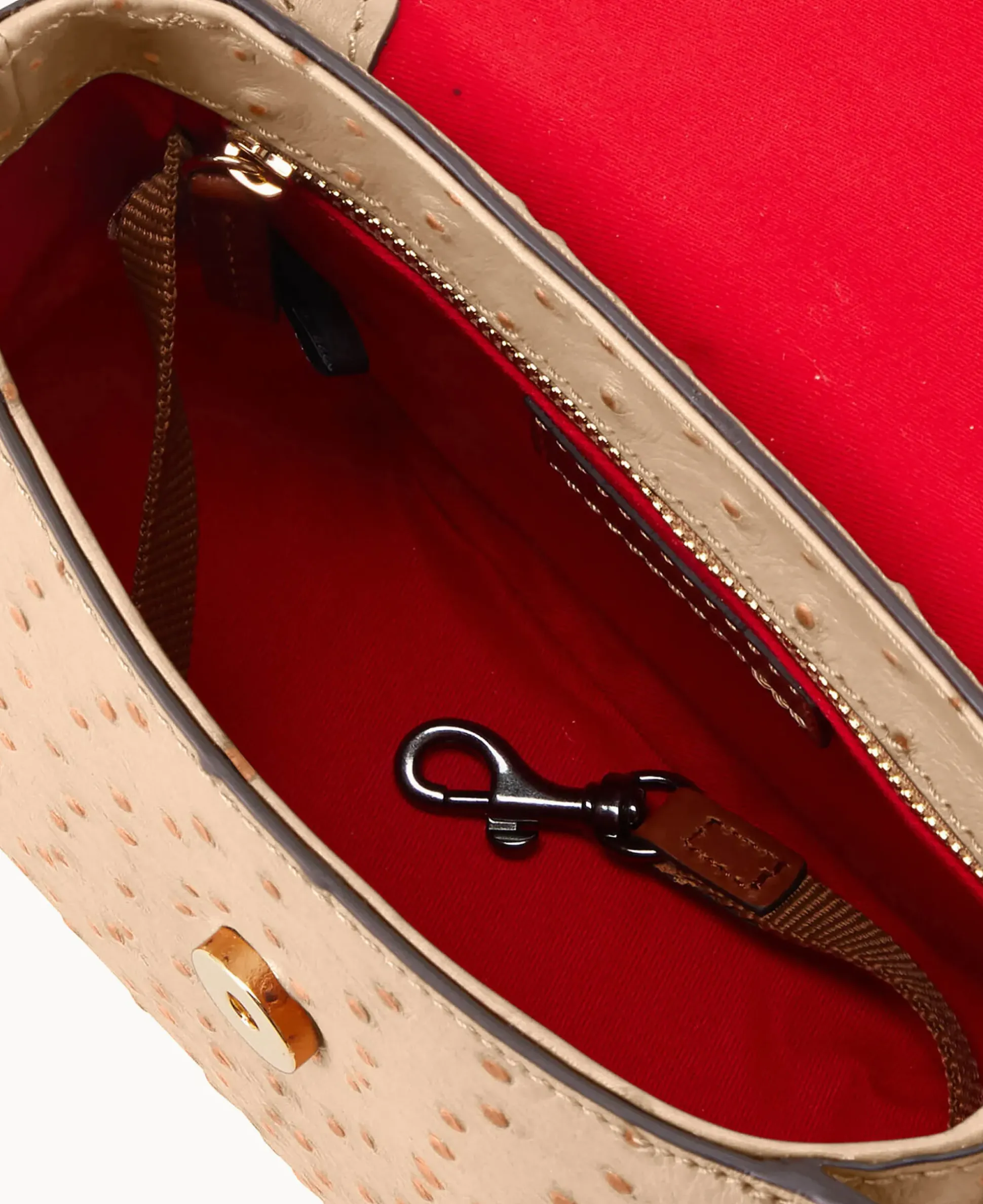 Ostrich Saddle Bag