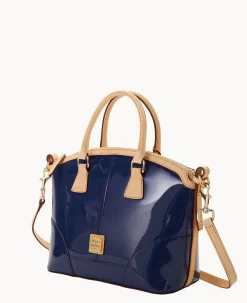 Patent Domed Satchel