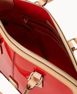 Patent Domed Satchel
