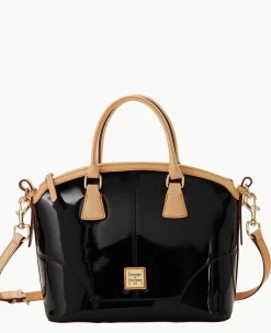 Patent Domed Satchel