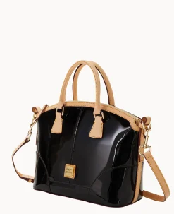 Patent Domed Satchel