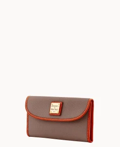 Pebble Grain Continental Clutch