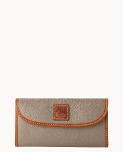 Pebble Grain Continental Clutch