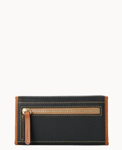 Pebble Grain Continental Clutch