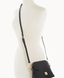 Pebble Grain Domed Crossbody