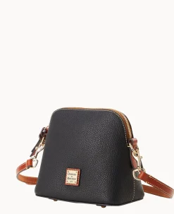 Pebble Grain Domed Crossbody