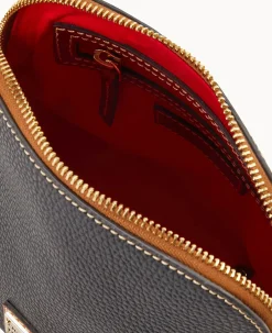 Pebble Grain Domed Crossbody