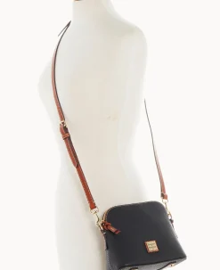 Pebble Grain Domed Crossbody