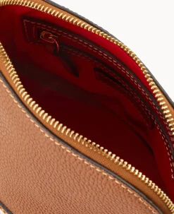 Pebble Grain Domed Crossbody