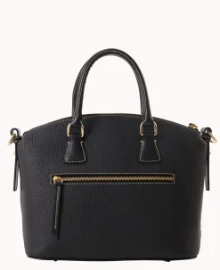 Pebble Grain Domed Satchel