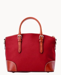 Pebble Grain Domed Satchel