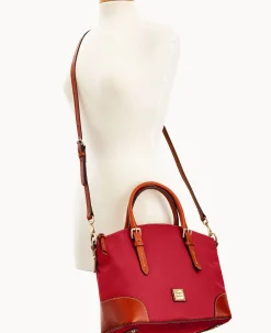 Pebble Grain Domed Satchel