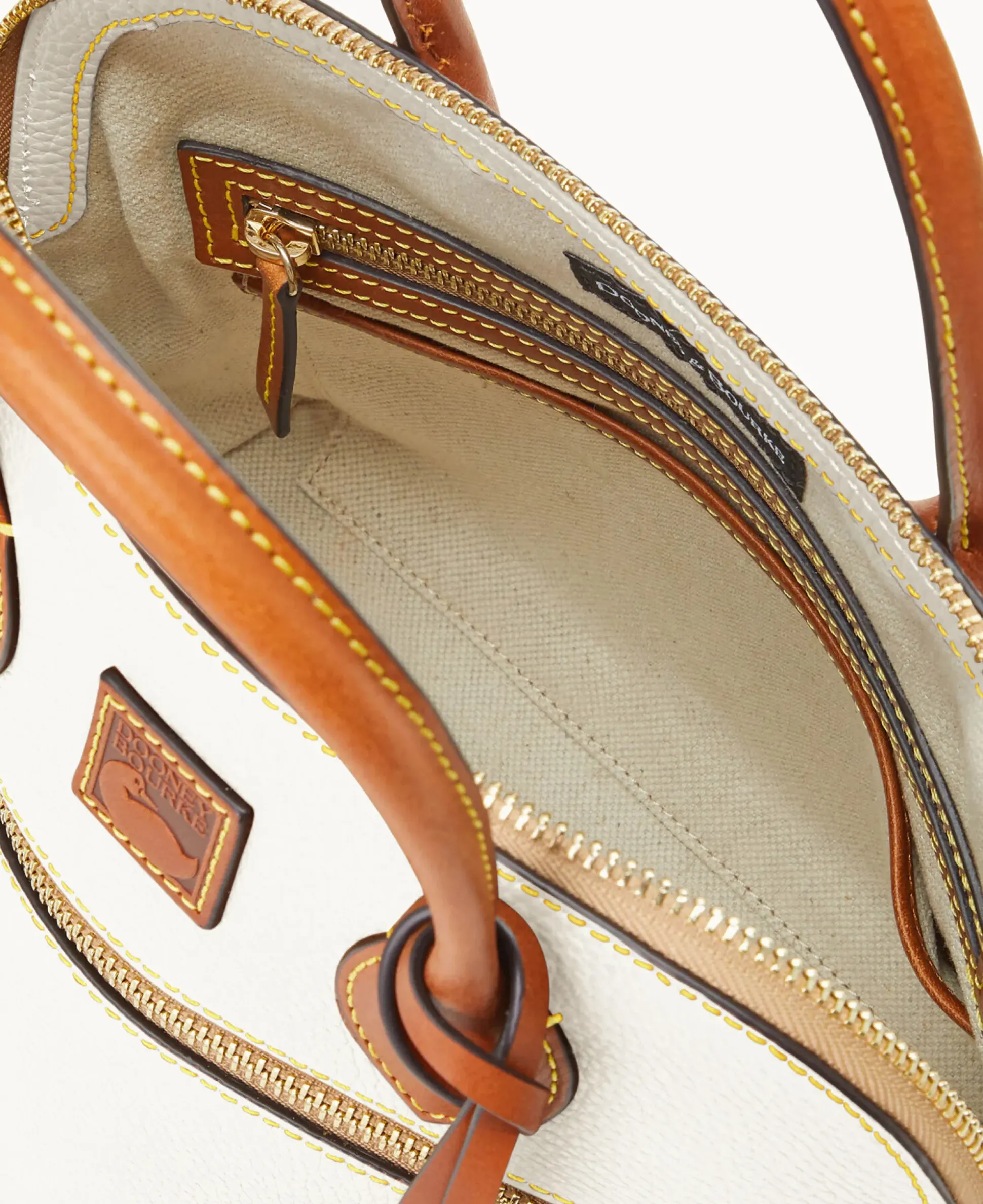 Pebble Grain Domed Satchel