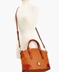 Pebble Grain Domed Satchel