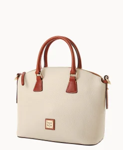 Pebble Grain Domed Satchel