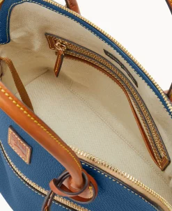 Pebble Grain Large Domed Satchel