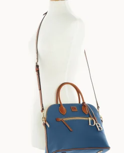 Pebble Grain Large Domed Satchel