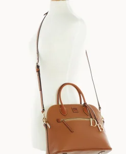 Pebble Grain Large Domed Satchel