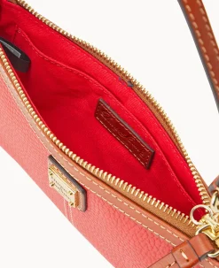 Pebble Grain Large Slim Wristlet