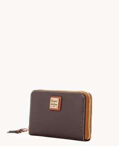 Pebble Grain Medium Zip Around Wallet