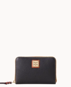 Pebble Grain Medium Zip Around Wallet