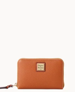 Pebble Grain Medium Zip Around Wallet