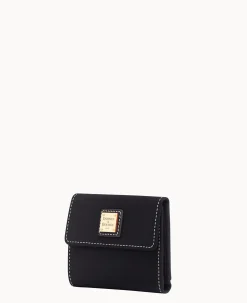 Pebble Grain Small Flap Credit Card Wallet