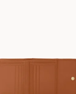 Pebble Grain Small Flap Credit Card Wallet