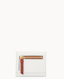 Pebble Grain Small Flap Credit Card Wallet