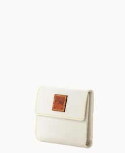 Pebble Grain Small Flap Credit Card Wallet