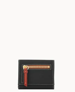 Pebble Grain Small Flap Credit Card Wallet