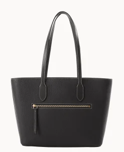 Pebble Grain Tote With Medium Wristlet