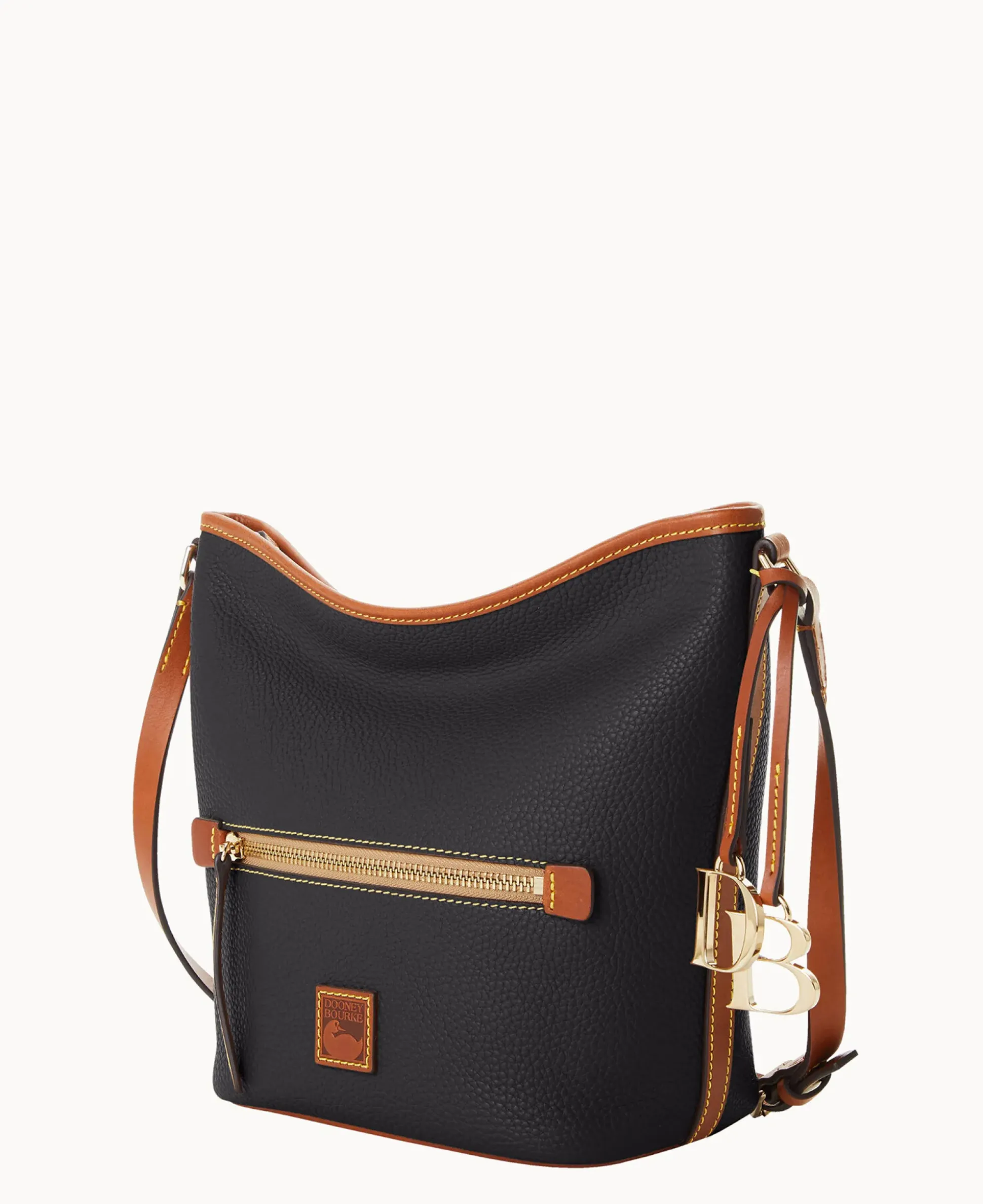 Pebble Grain Zip Sac