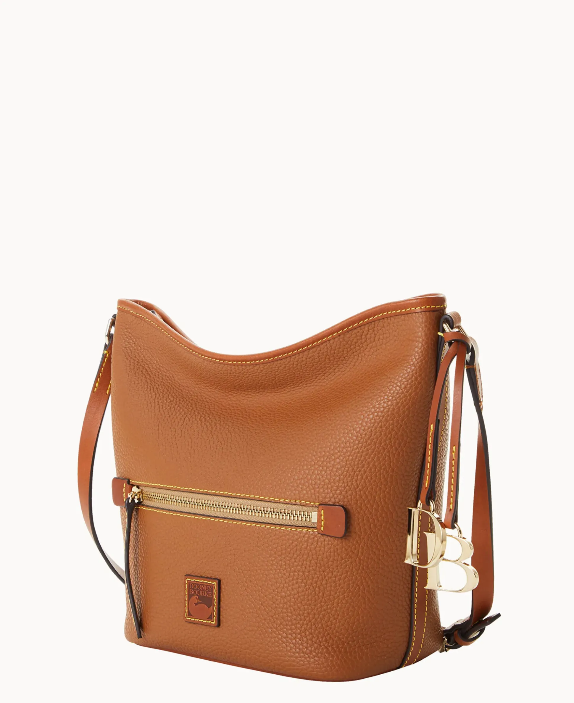 Pebble Grain Zip Sac